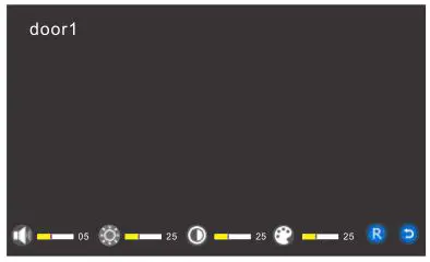 WiFi Video Intercom System Indoor Monitor - Color Parameter Settings