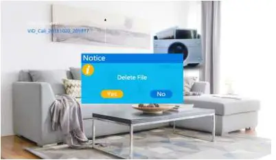 WiFi Video Intercom System Indoor Monitor - Delete file