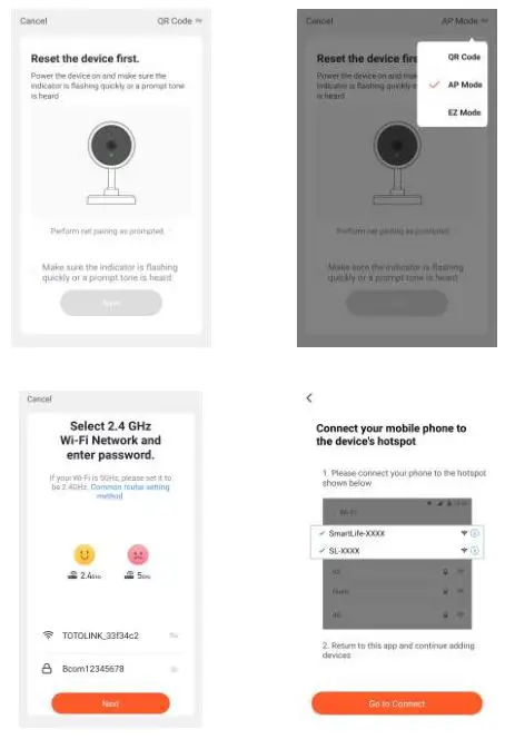 WiFi Video Intercom System Indoor Monitor - Select Net Paring Mode