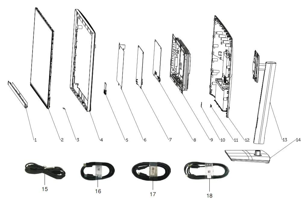 DELL P3223QE 4K USB C Hub Monitor - fig 10DELL P3223QE 4K USB C Hub Monitor - Fig