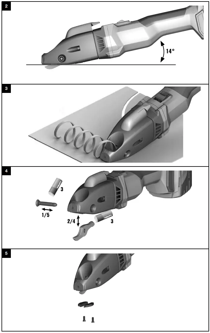HILTI SSH 6­A22 Cordless Double Cut Shears - fig