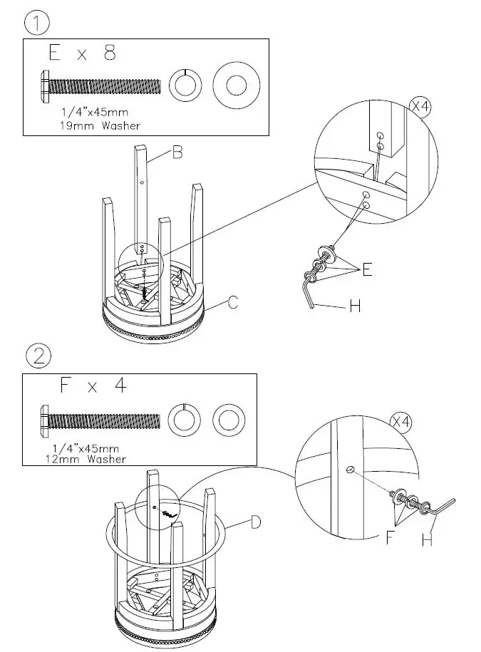 ASHLEY D546 Series Dining Table-2