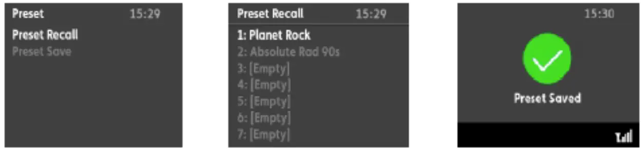 NORDIC JR-L0218D 18v Li-ion Cordless Jobsite 2-speaker Radio - Storing a Preset