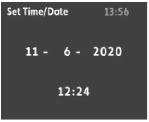 NORDIC JR-L0218D 18v Li-ion Cordless Jobsite 2-speaker Radio - setting the date