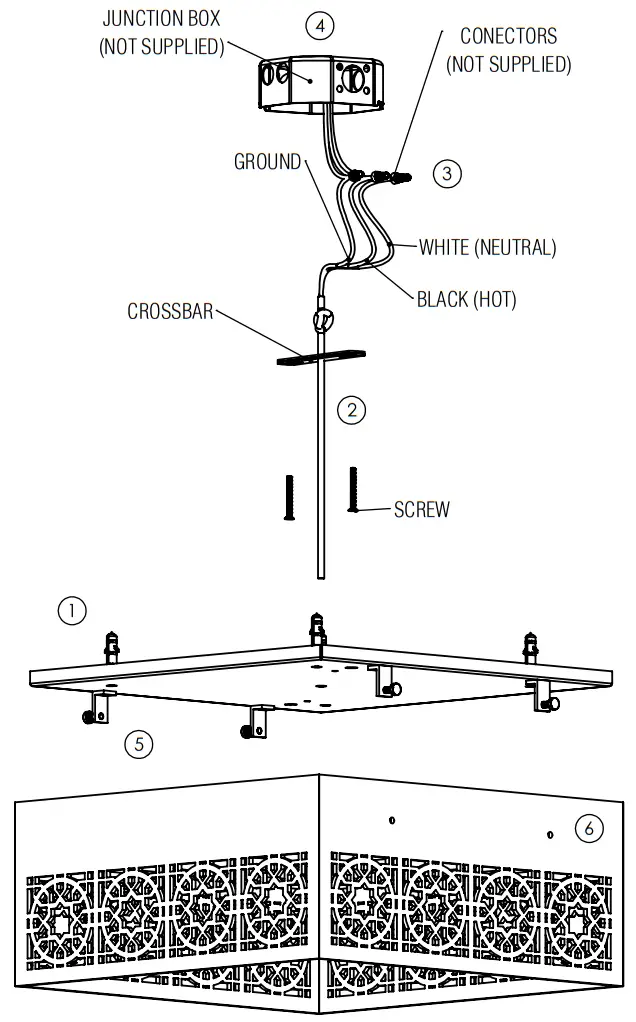 ACCORD LIGHTING LED UL Pendant Light - Mounting