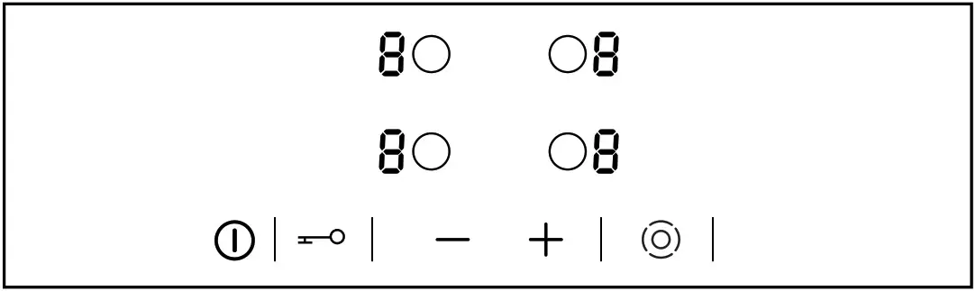 Constructa CA323255 Electric Hob - Control panel