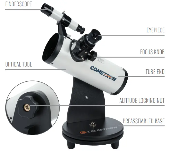 CELESTRON 21023 FirstScope 76 Tabletop Telescope - fig 1