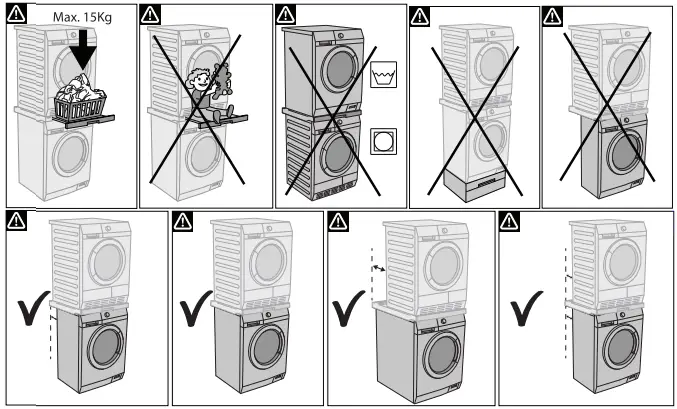 Electrolux SKP11GW3 Washing Machine and Dryer Stacking Kit-fig2