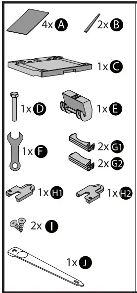 Electrolux SKP11GW3 Washing Machine and Dryer Stacking Kit-fig4