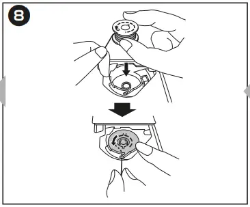 Preparing the bobbin thread