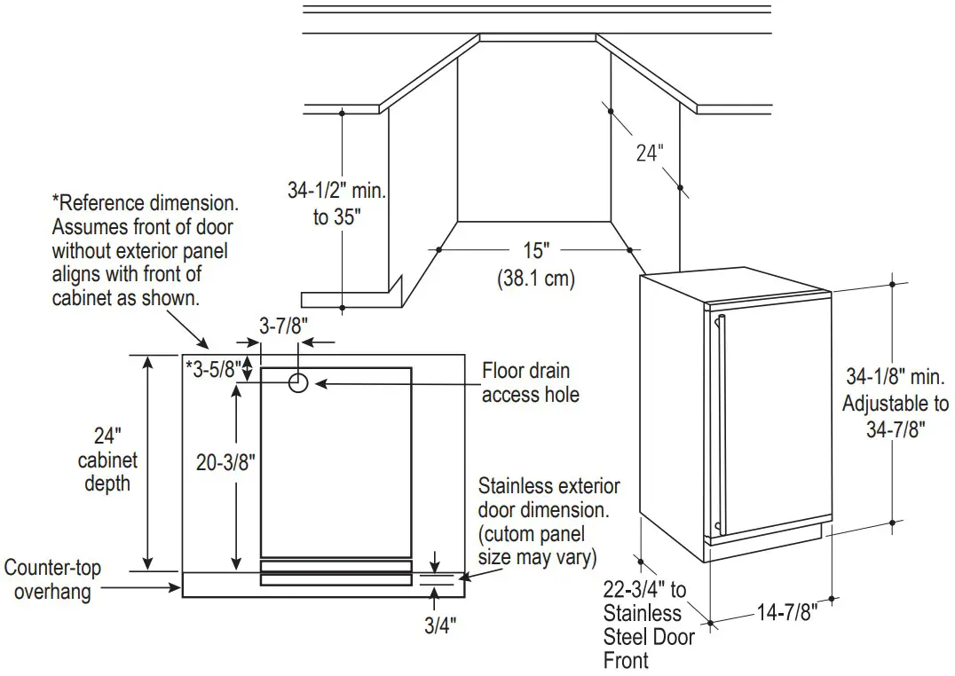 GE APPLIANCES UNC15NPRII 15 Inch Ice Make - Figure 3