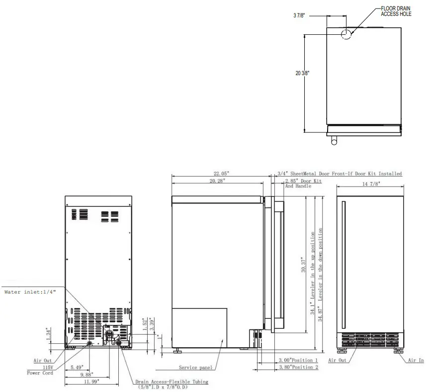 GE APPLIANCES UNC15NPRII 15 Inch Ice Make - Figure 4