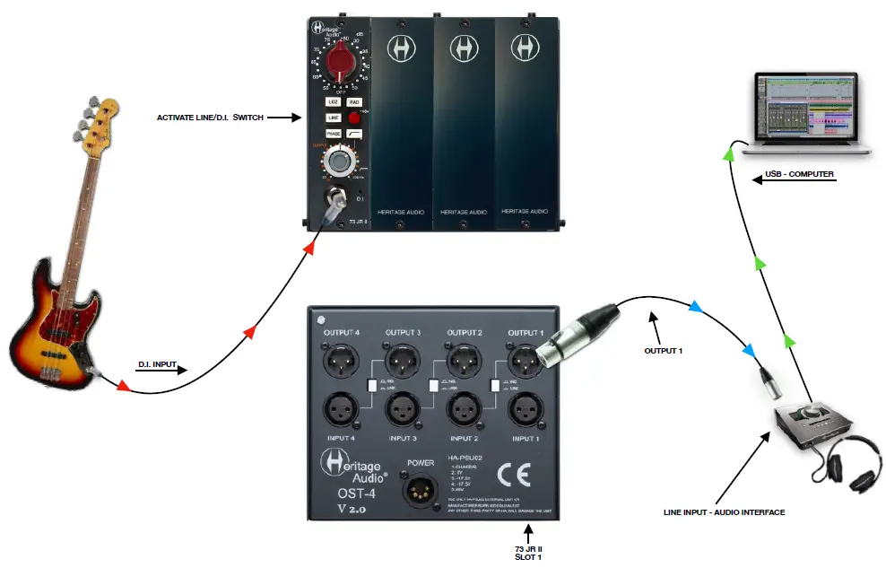 Heritage Audio 73 JR II Mono Mic-Line Preamp 4