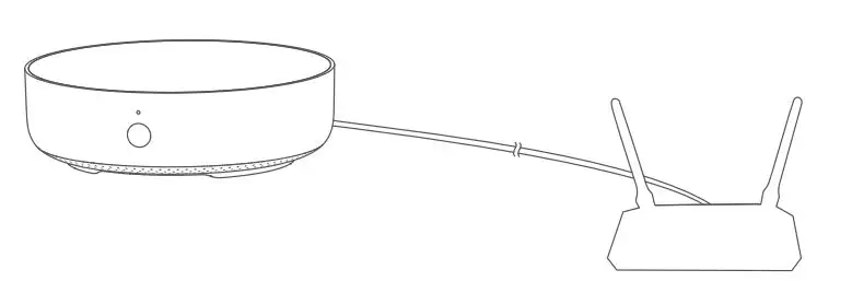 Aqara Smart Home Center Hub M2 User Guide - If you need to use wired network communication between the hub and the router