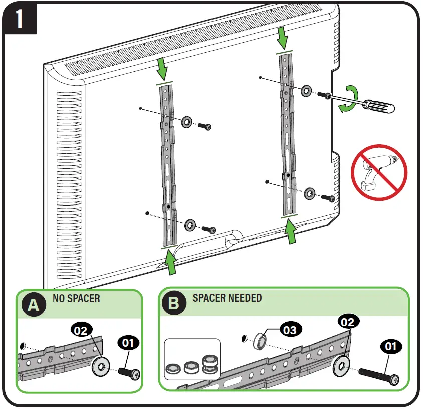 SANUS VLFS820-B2 TV Bracket Wall Mount 34