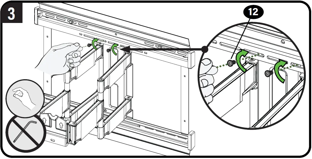 SANUS VLFS820-B2 TV Bracket Wall Mount 46