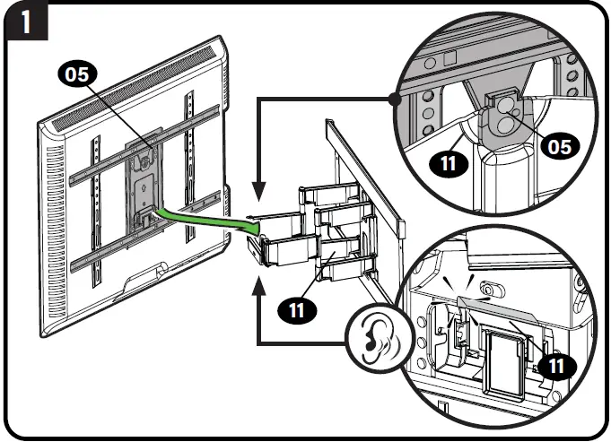 SANUS VLFS820-B2 TV Bracket Wall Mount 50