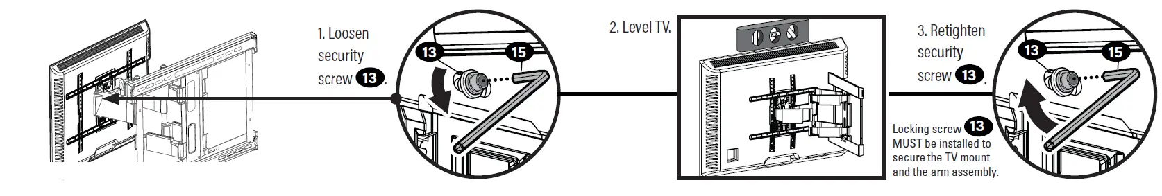 SANUS VLFS820-B2 TV Bracket Wall Mount 55
