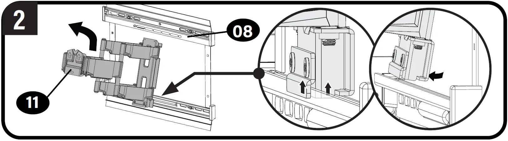 SANUS VLFS820-B2 TV Bracket Wall Mount 63