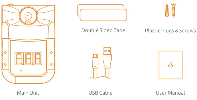 Thermometers TMT3 Hands Free Body Infrared Thermometer -- content