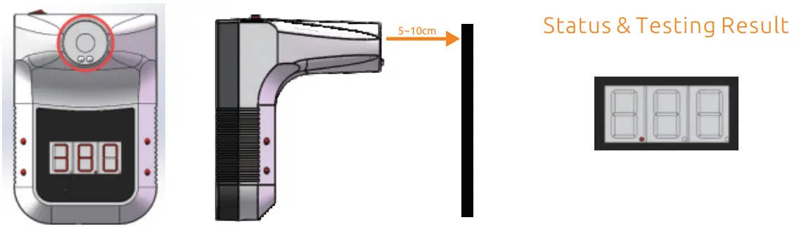 Thermometers TMT3 Hands Free Body Infrared Thermometer -- make