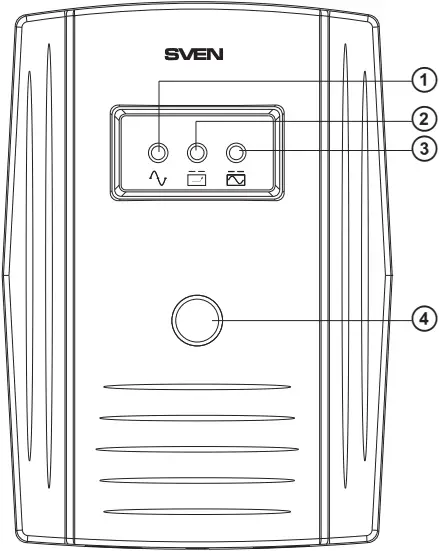 SVEN Pro 650 - UPS Front Panel 1