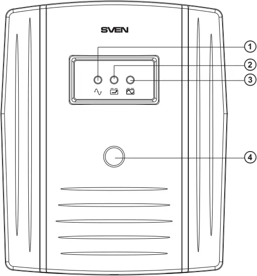 SVEN Pro 650 - UPS Front Panel 4