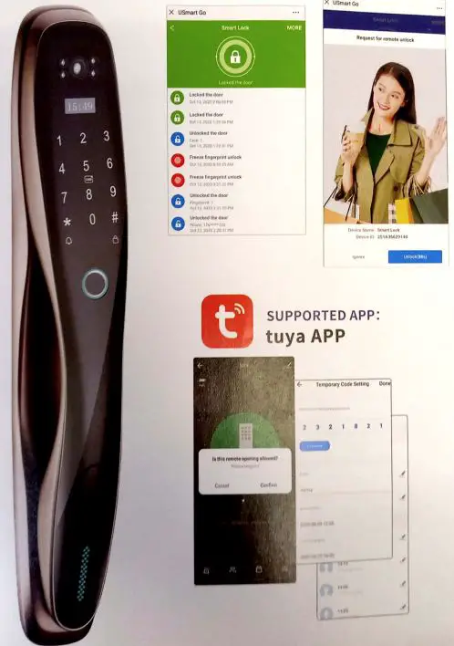 HBB GROUP V200 Smart Lock with Camera Home Lock-FIG18