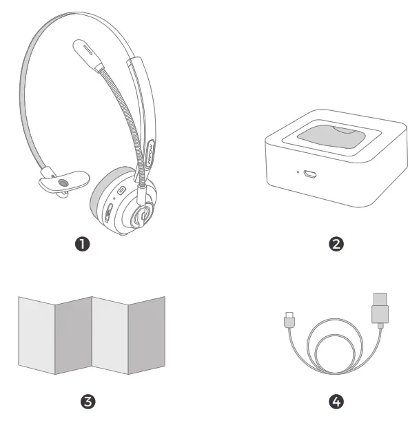 Mpow TH1 Bluetooth Headset - Package