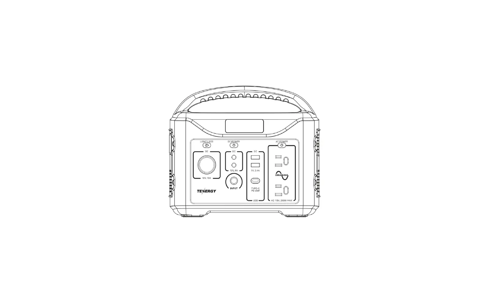 Tenergy T320 Portable Power Station User Guide