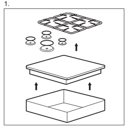 AEG HGB75301UM Ultra Flat Gas Hob -figure 8