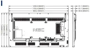 SHARP NEC MultiSync MA Series Large Format Displays-Tabletop Stand
