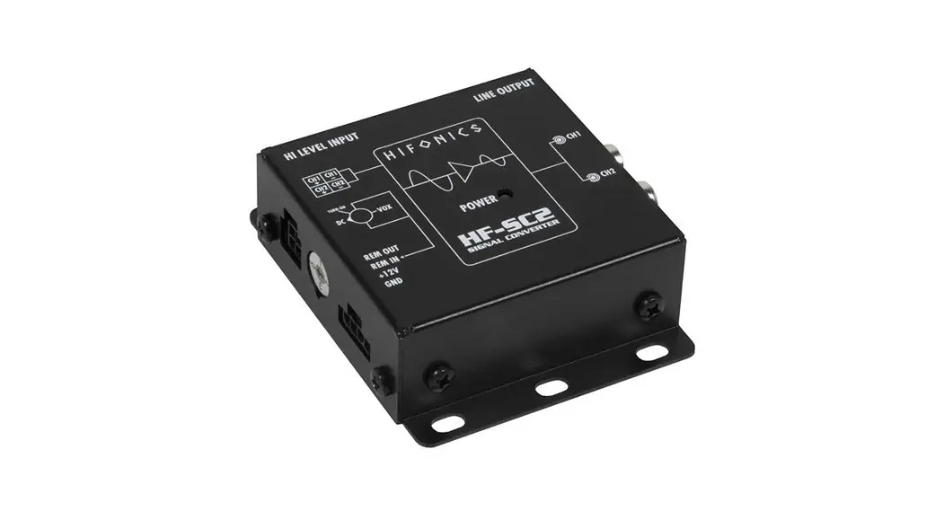 Hifonic Hf-sc2 2-channel Signal Converter Installation Guide Hifonic Hf-sc2 2-channel Signal Converter Installation Guide