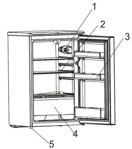 HADEN HL173W 55cm Under Counter Larder Fridge -- PRODUCT OVERVIEW