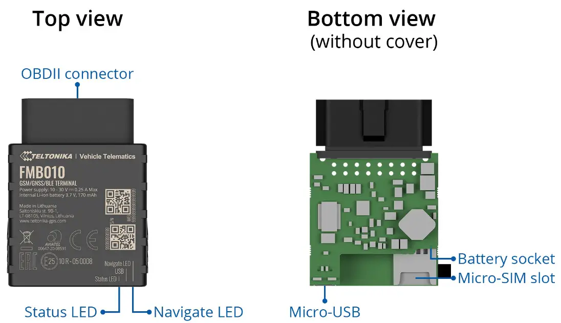 TELTONIKA FMB010 Easy OBDII Tracker - Know your device