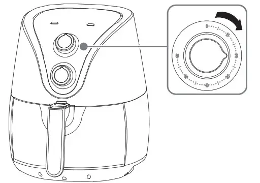 INSIGNIA NS-AF32MBK9 3.4 Qt. Mechanical Control Air Fryer- cook time