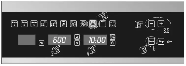 saco PMC355SS Baumatic Fan Oven-microwave function