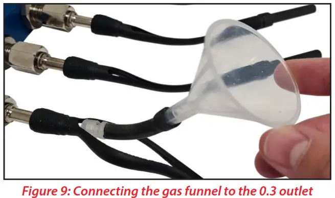 WatchGas BAT 1 2 3 Breathing Air Quality Test Kit - gas funnel