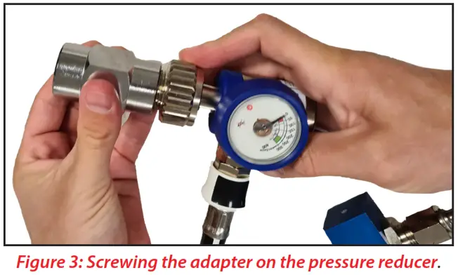 WatchGas BAT 1 2 3 Breathing Air Quality Test Kit - pressure reducer