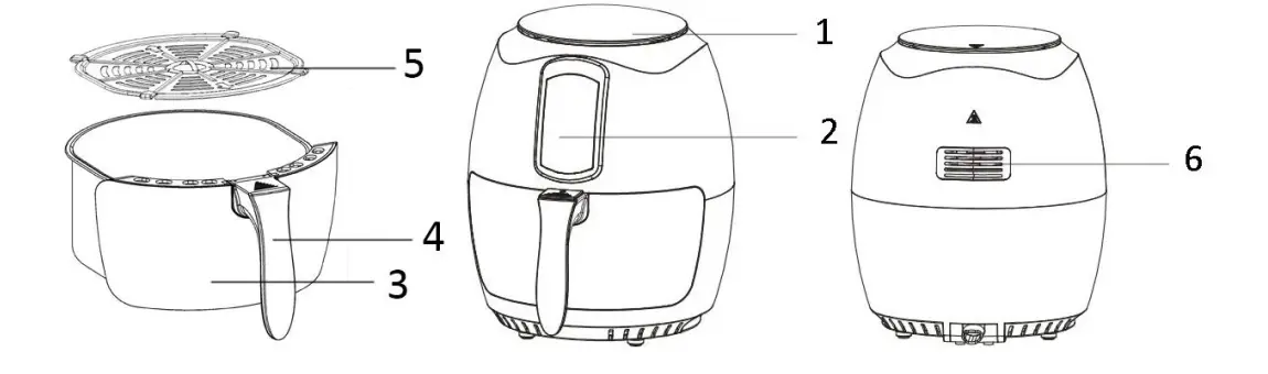 emerio AF-115668 Hot Air Smart Fryer fig1