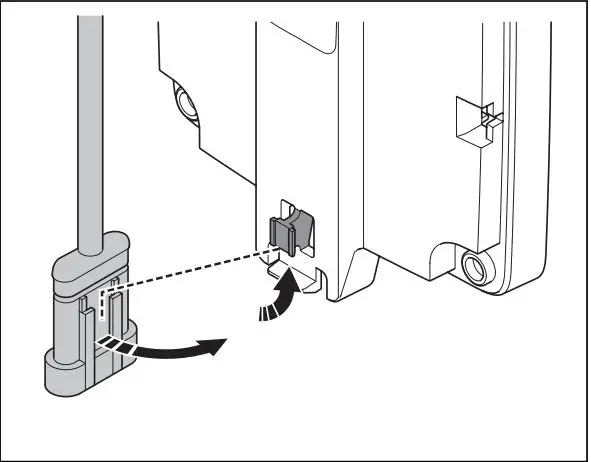 Husqvarna 970 46 82-03 EPOS Reference Station User Manual - Attach the connector to the clips on the arm