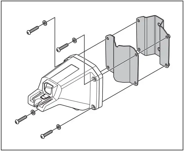 Husqvarna 970 46 82-03 EPOS Reference Station User Manual - Attach the support bracket