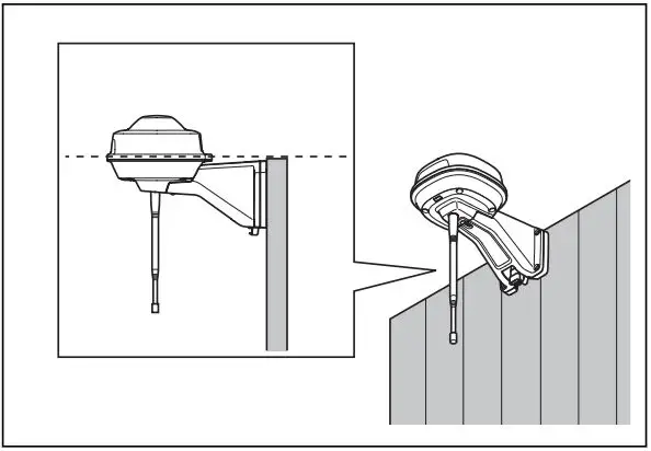 Husqvarna 970 46 82-03 EPOS Reference Station User Manual - Hold the arm for the reference station
