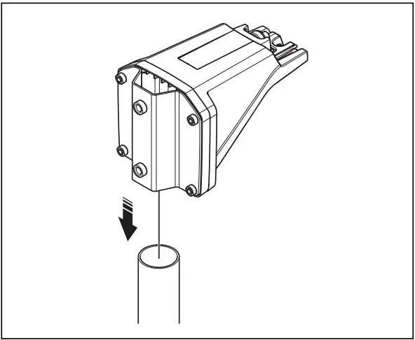 Husqvarna 970 46 82-03 EPOS Reference Station User Manual - Put the arm on top of the post