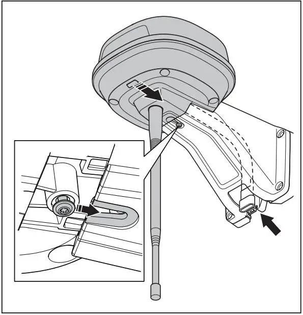 Husqvarna 970 46 82-03 EPOS Reference Station User Manual - Put the cable of the reference