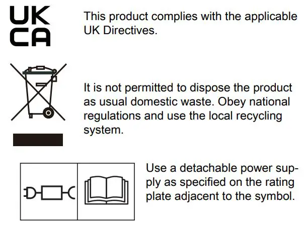 Husqvarna 970 46 82-03 EPOS Reference Station User Manual - Symbols on the product