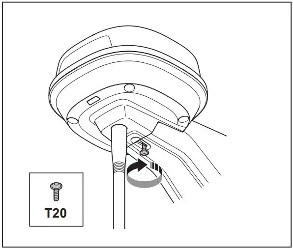 Husqvarna 970 46 82-03 EPOS Reference Station User Manual - Tighten the screw