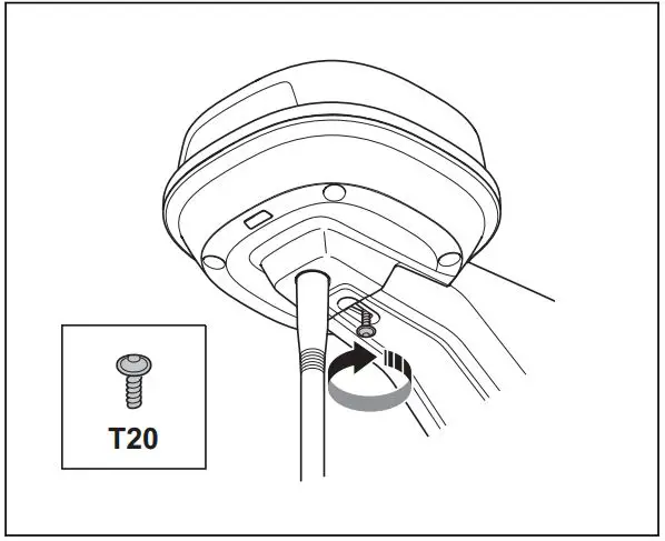 Husqvarna 970 46 82-03 EPOS Reference Station User Manual - Tighten the screw