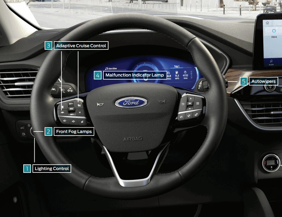 Ford 2021 Escape Hybrid Car - Instrument Panel