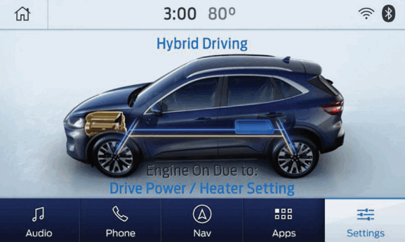 Ford 2021 Escape Hybrid Car - Setting